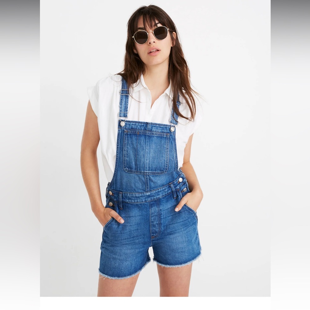 Madewell Denim Overall Shorts